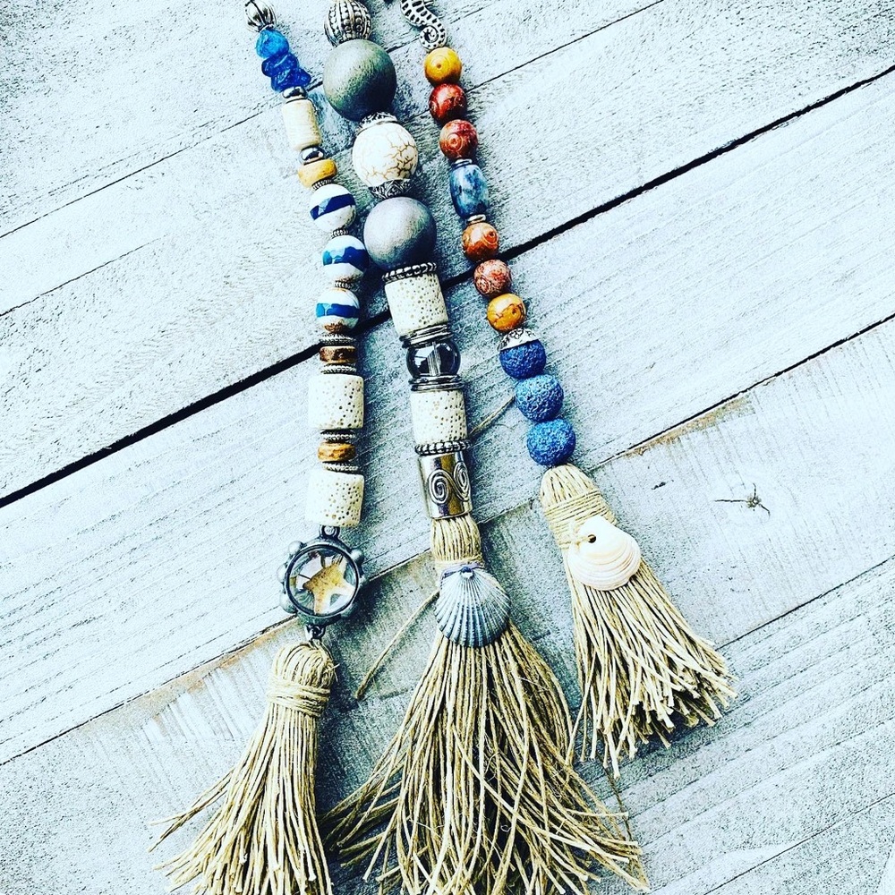 Handmade Essential Oil Car Diffuser Boho Car charm